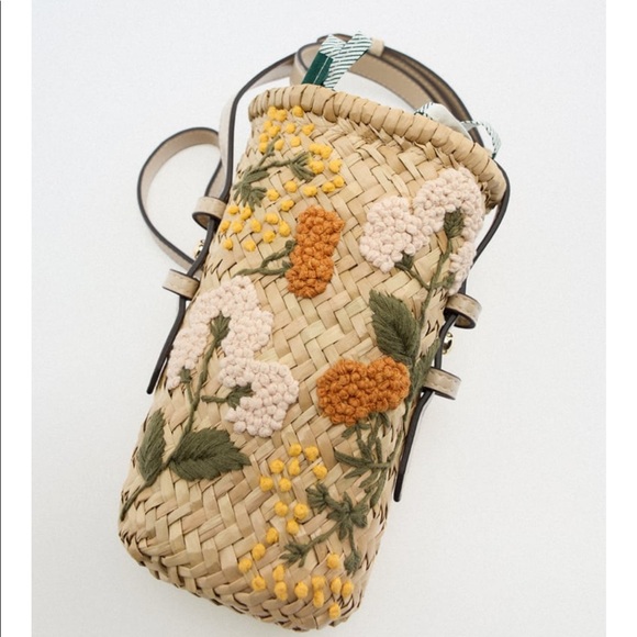 Zara raffia mini crossbody bag - Picture 3 of 8